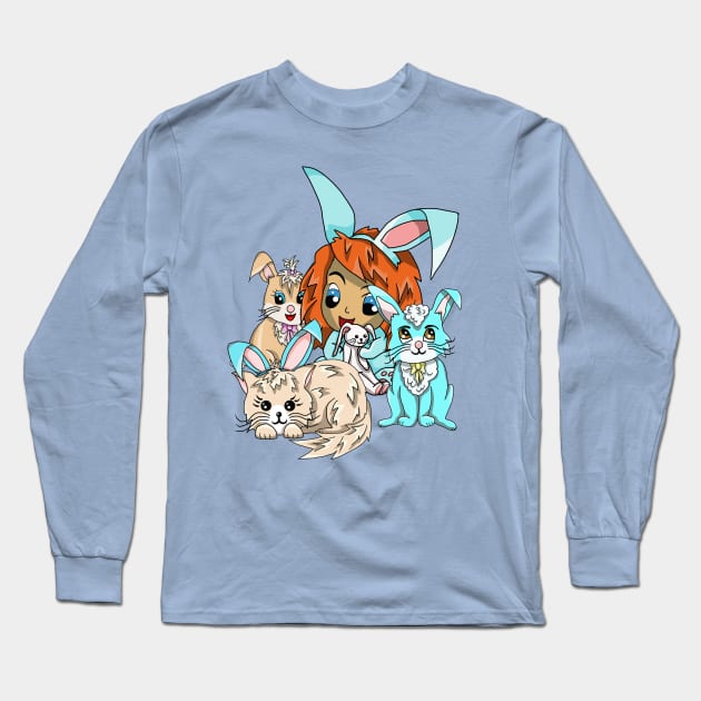 Lots of Bunnies Long Sleeve T-Shirt by cuisinecat